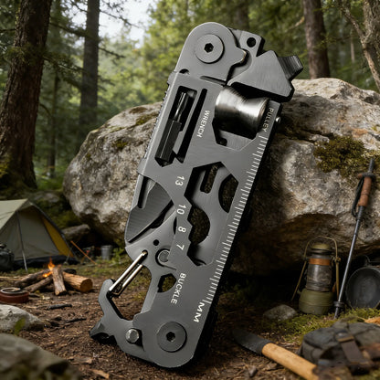 Multifunctional Outdoor Tool Combination Card Folding Tactical Scissor Army Knife Mini Bicycle Repair EDC Camping Gear Equipment