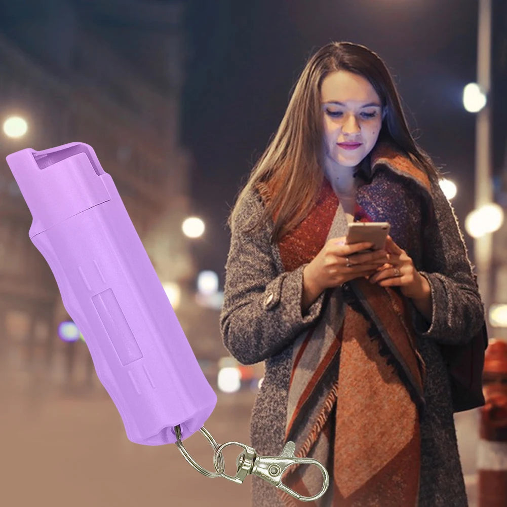 20ml Self Defense Spray Keychain Reusable Portable Defend Tool Plastic Self-Defense Outdoor Safety Keychains for Women & Men