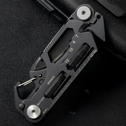 Multifunctional Outdoor Tool Combination Card Folding Tactical Scissor Army Knife Mini Bicycle Repair EDC Camping Gear Equipment