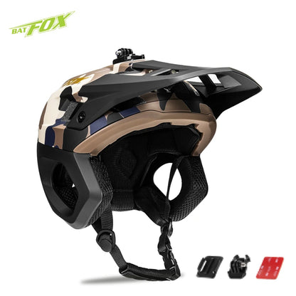 BATFOX Mountain bike helmet men's 3/4 bicycle helmet mtb casco outdoors sports cycling enduro helmet for bicycle casco ciclismo