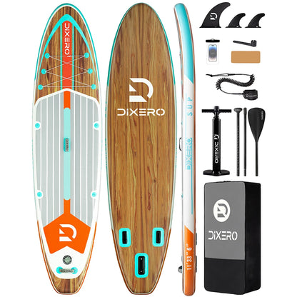 DIXERO Inflatable Paddle Board 11''x33''x6''Adult Standing