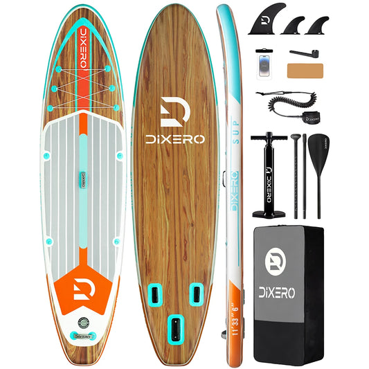 DIXERO Inflatable Paddle Board 11''x33''x6''Adult Standing