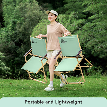 BISINNA Camping Chair Outdoor Portable Folding Chair Lightweight Foldable Relaxing Chairs For Garden Beach Hiking