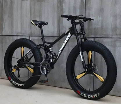 26inch Aluminum Alloy 4.0 Fat Bicycles Mountain Fat Bike / Five Blade  Fatbike Mountain Bike Disc Brakes Snow Bike