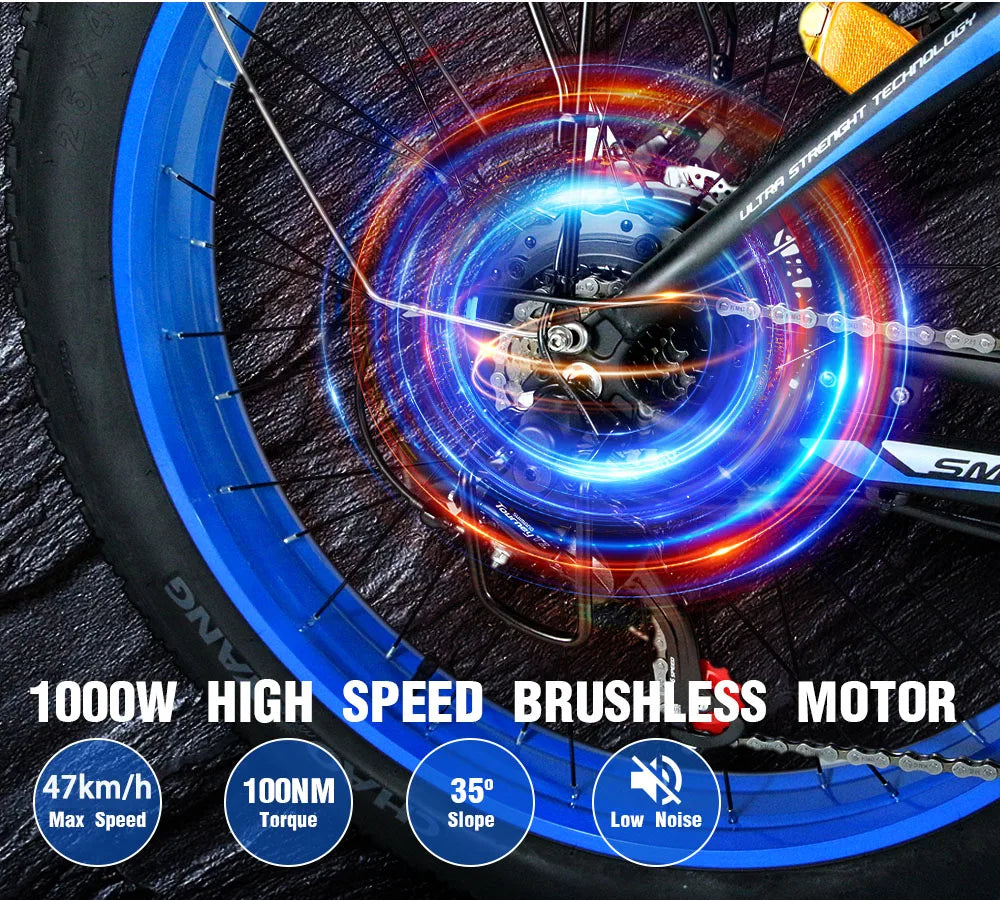 USA Warehouse Free Shipping E Bikes 2023 Electric Bicycle 1000w 48v 16ah Electric Fat Bike Long Range Other Electric Bike