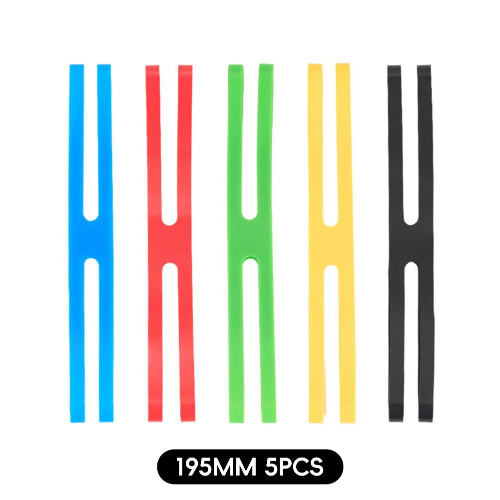 Outdoor Camping H Shape Silicone Straps Tableware Tying Bands 123/195MM High Elasticity Bands Lunch Box Dish Gift Packaging Ties