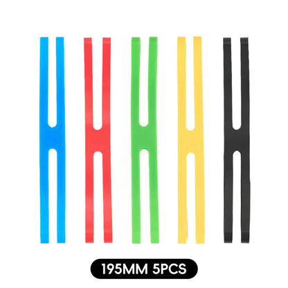 Outdoor Camping H Shape Silicone Straps Tableware Tying Bands 123/195MM High Elasticity Bands Lunch Box Dish Gift Packaging Ties