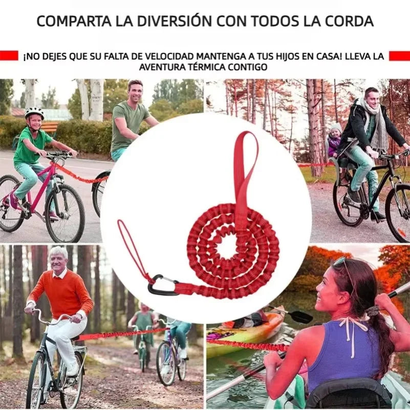 MTB Bike Towing Rope Trailer Rope Bicycle Traction Rope Nylon Traction Rope Parent-Child Outdoor Tool Cycling Safety Equipment
