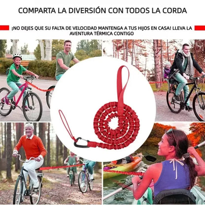 MTB Bike Towing Rope Trailer Rope Bicycle Traction Rope Nylon Traction Rope Parent-Child Outdoor Tool Cycling Safety Equipment