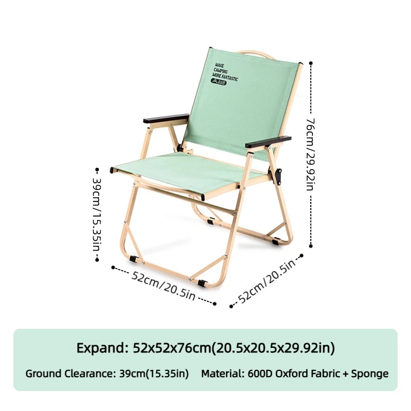 BISINNA Camping Chair Outdoor Portable Folding Chair Lightweight Foldable Relaxing Chairs For Garden Beach Hiking