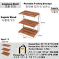 MOUNTAINHIKER Upgrade Outdoor Camping Rack Portable Three-tier Rack Easy To Carry Foldable Picnic Camping Barbecue Folding Table