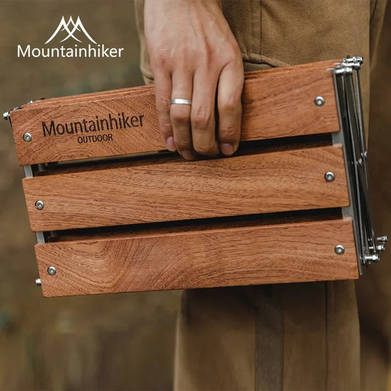 MOUNTAINHIKER Upgrade Outdoor Camping Rack Portable Three-tier Rack Easy To Carry Foldable Picnic Camping Barbecue Folding Table