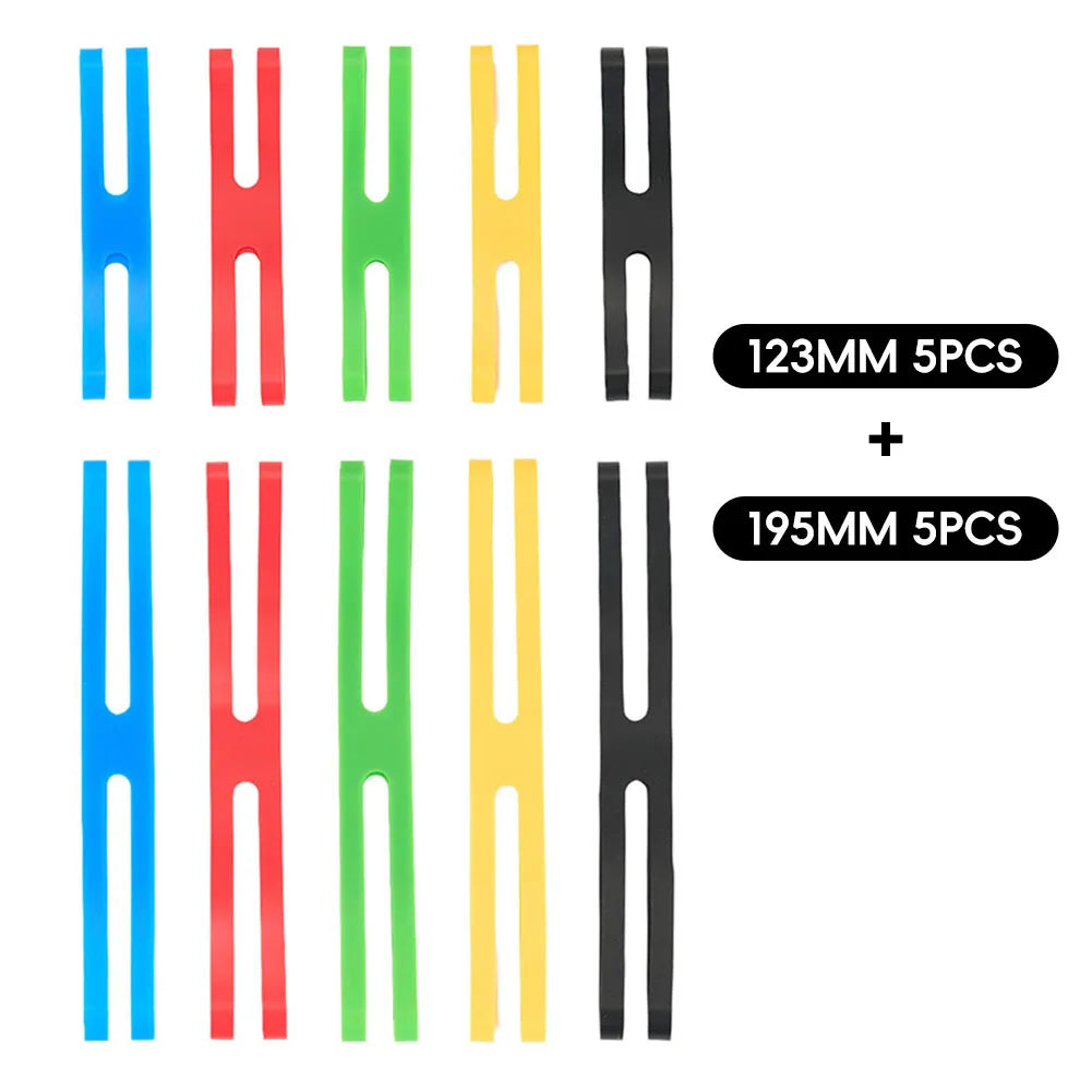 Outdoor Camping H Shape Silicone Straps Tableware Tying Bands 123/195MM High Elasticity Bands Lunch Box Dish Gift Packaging Ties