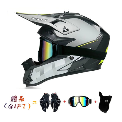 VGV Motocross Motorcycle Helmet Off-Road Helmet DOT certified Three Piece Giveaway Men Women Adult child Available all seasons