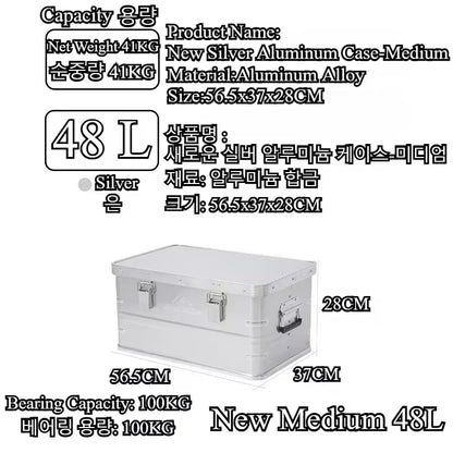 Mountainhiker 20-96L Outdoor Storage Box Camping Picnic Travel Aluminum Alloy Large Capacity Box Accessories Storage Bag 6 Sizes