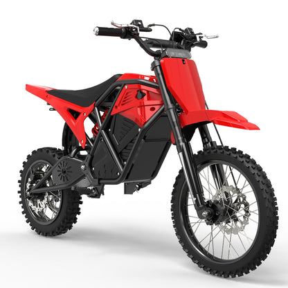 Eskute Electric Mini Dirt Bike for Teens & Adults, 14"/12" Fat Tire 3500W Electric Motorcycle, 48V23AH Battery Ebike 38MPH