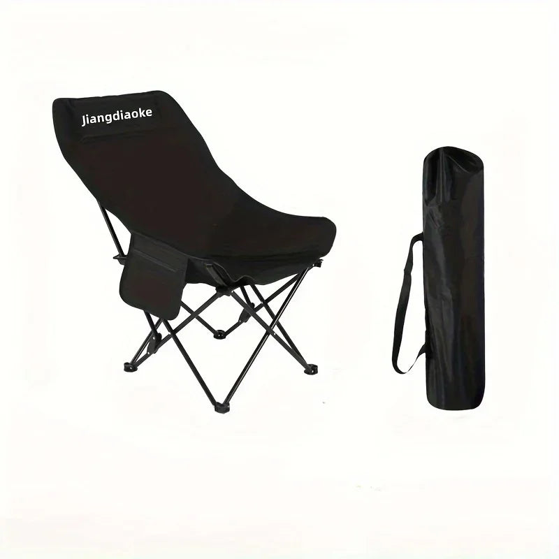 High back moon chair outdoor barbecue picnic dining table and chair set portable folding chair, camping chairs beach chair