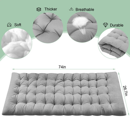 Portable Folding Camping Cot - 3-Position Adjustable Reclining Lounge Chair with Pillow, Outdoor Sleeping Bed (68cm Wide)