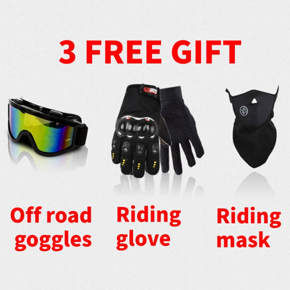 VGV Motocross Motorcycle Helmet Off-Road Helmet DOT certified Three Piece Giveaway Men Women Adult child Available all seasons
